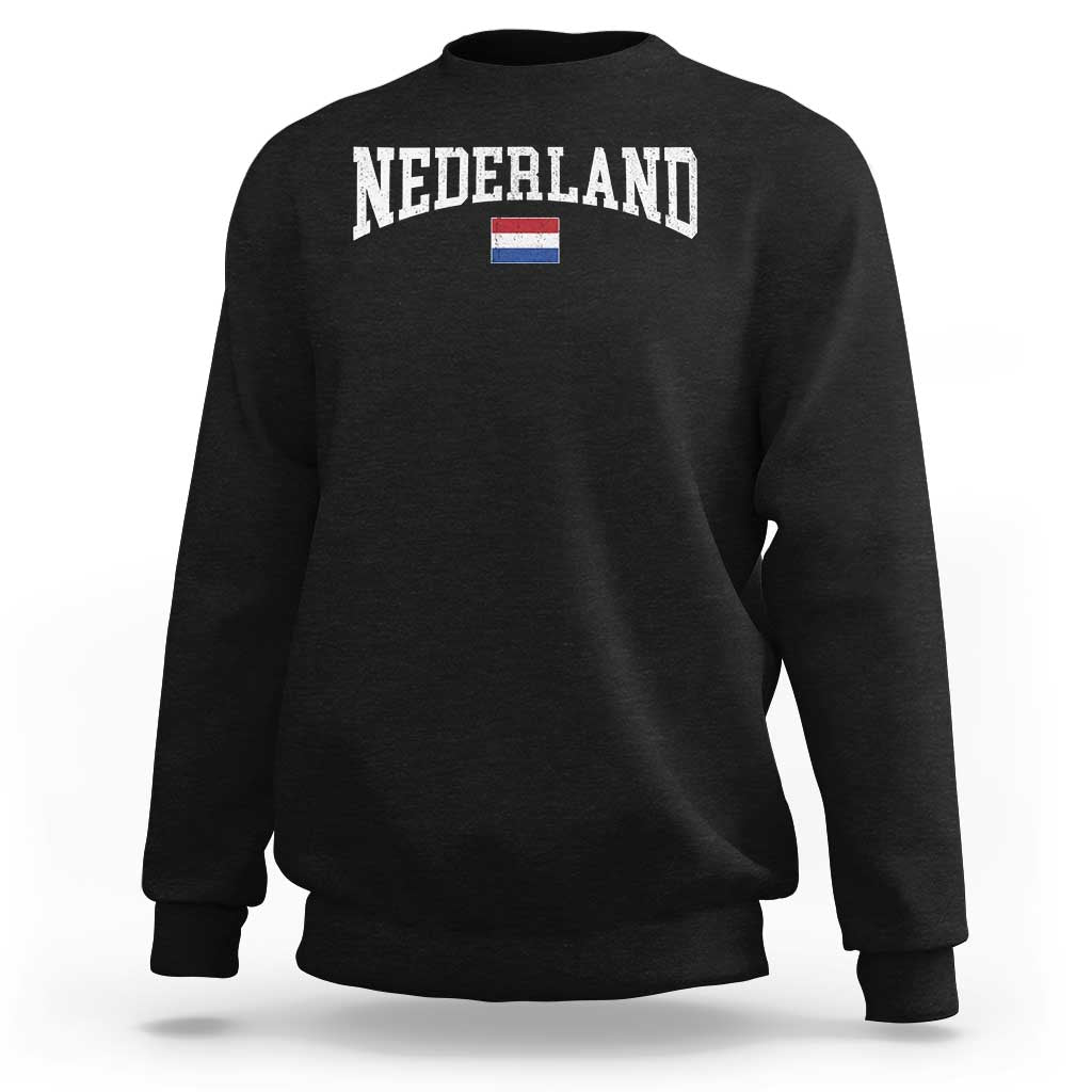 Nederland Sports Throwback Design Sweatshirt Vintage Dutch Holland Flag Soccer Jersey Style