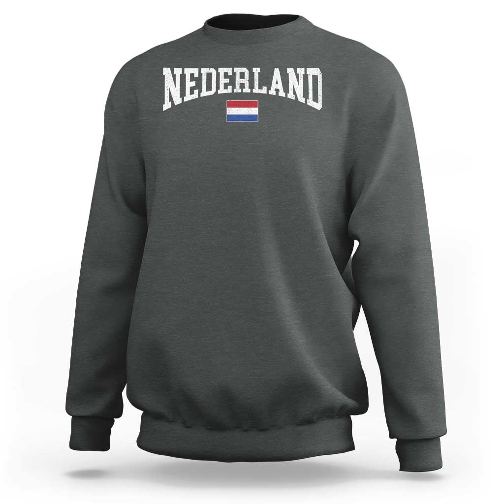 Nederland Sports Throwback Design Sweatshirt Vintage Dutch Holland Flag Soccer Jersey Style