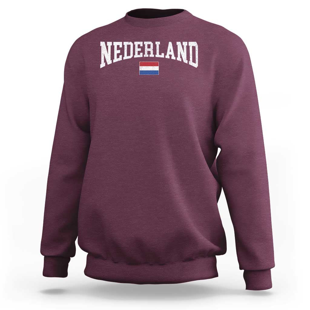 Nederland Sports Throwback Design Sweatshirt Vintage Dutch Holland Flag Soccer Jersey Style