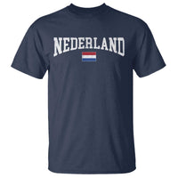 Nederland Sports Throwback Design T Shirt Vintage Dutch Holland Flag Soccer Jersey Style