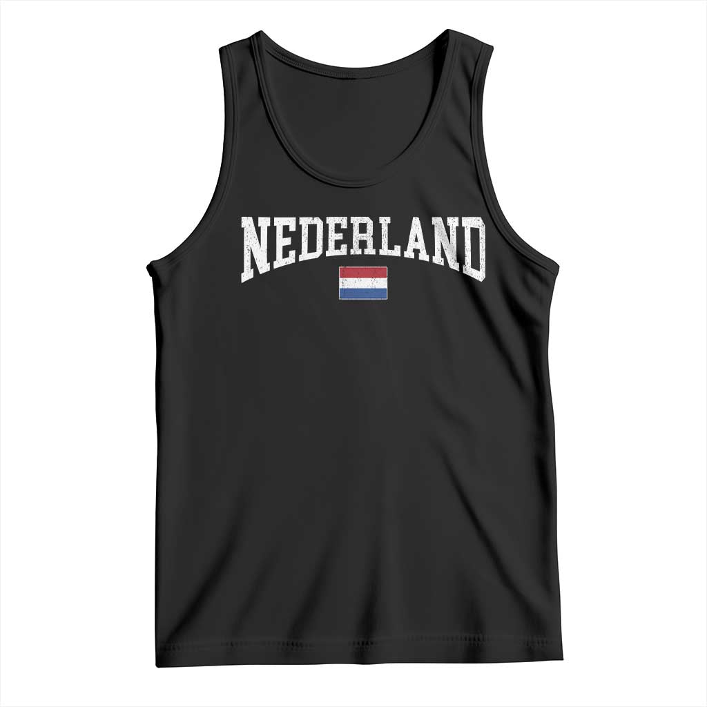 Nederland Sports Throwback Design Tank Top Vintage Dutch Holland Flag Soccer Jersey Style