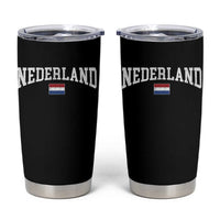 Nederland Sports Throwback Design Tumbler Cup Vintage Dutch Holland Flag Soccer Jersey Style