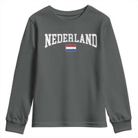 Nederland Sports Throwback Design Youth Sweatshirt Vintage Dutch Holland Flag Soccer Jersey Style