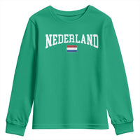 Nederland Sports Throwback Design Youth Sweatshirt Vintage Dutch Holland Flag Soccer Jersey Style