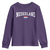 Nederland Sports Throwback Design Youth Sweatshirt Vintage Dutch Holland Flag Soccer Jersey Style