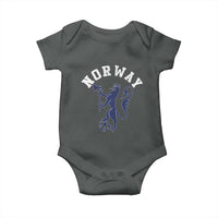 Norway Norwegian Lion Athletic Sports Jersey Style Baby Onesie