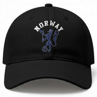 Norway Norwegian Lion Athletic Sports Jersey Style Baseball Cap