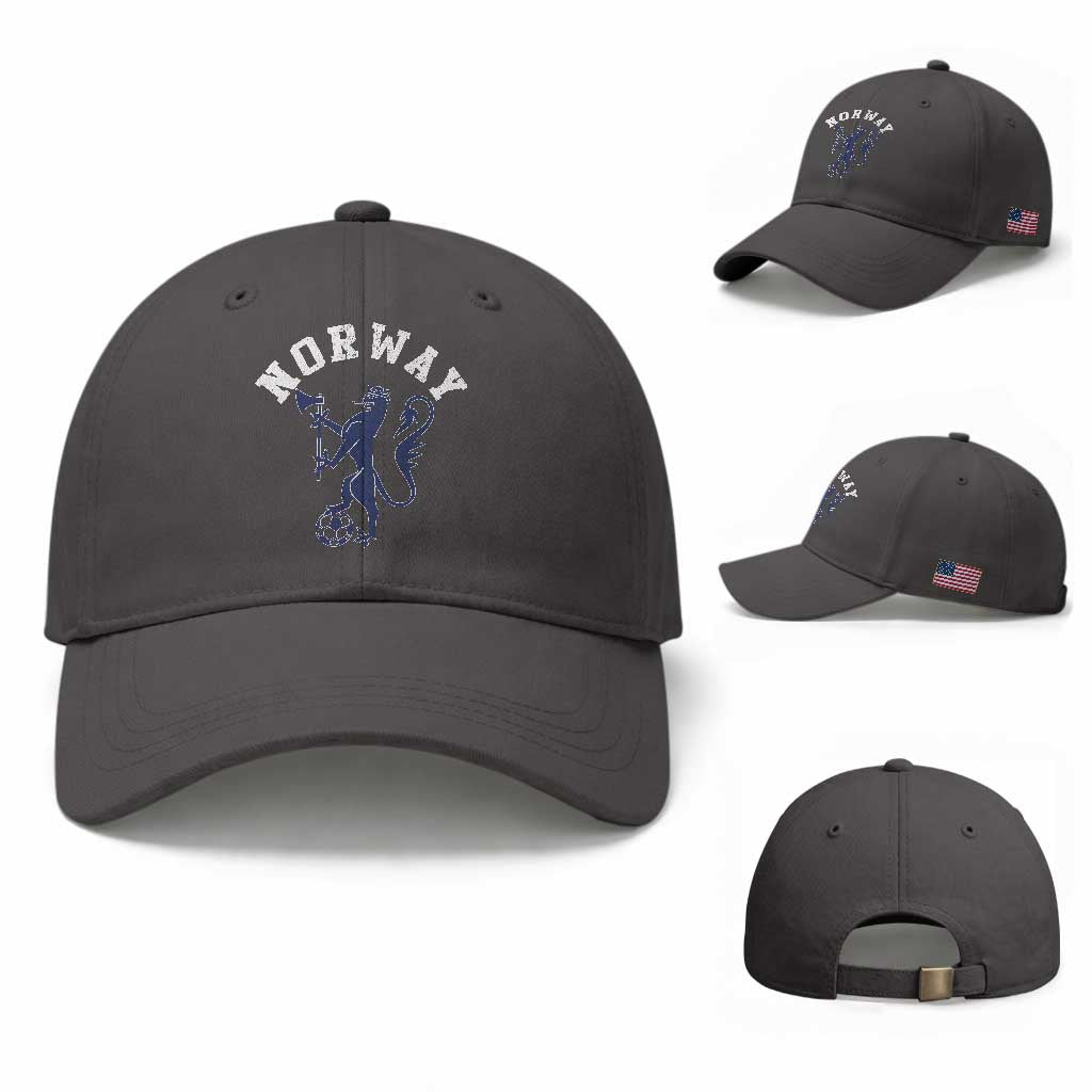 Norway Norwegian Lion Athletic Sports Jersey Style Baseball Cap