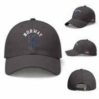 Norway Norwegian Lion Athletic Sports Jersey Style Baseball Cap
