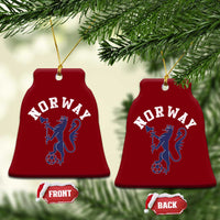 Norway Norwegian Lion Athletic Sports Jersey Style Ceramic Ornament
