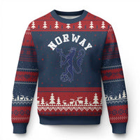 Norway Norwegian Lion Athletic Sports Jersey Style Ugly Christmas Sweater