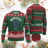Norway Norwegian Lion Athletic Sports Jersey Style Ugly Christmas Sweater