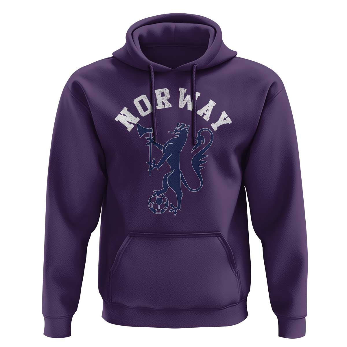 Norway Norwegian Lion Athletic Sports Jersey Style Hoodie