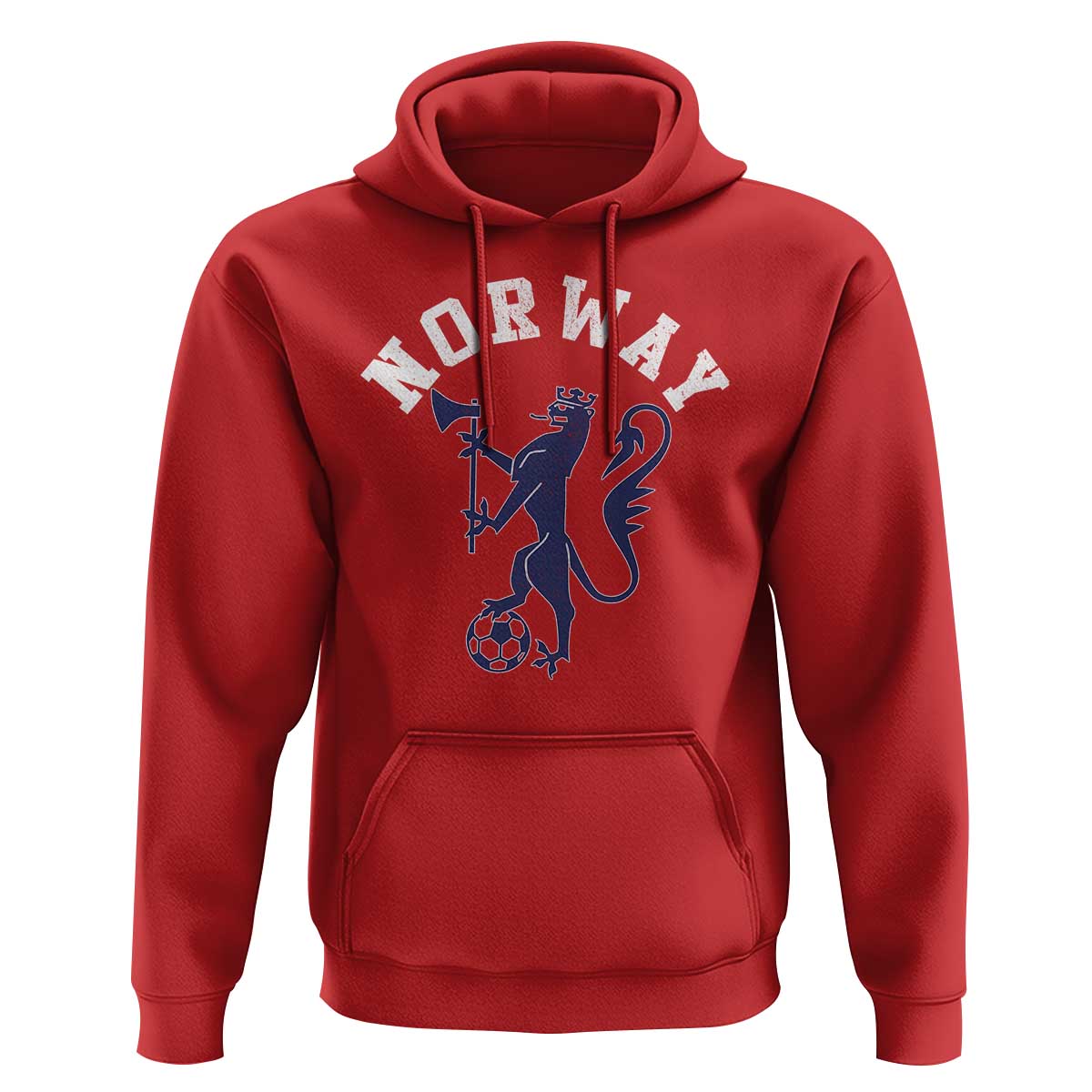 Norway Norwegian Lion Athletic Sports Jersey Style Hoodie
