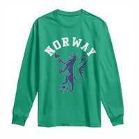Norway Norwegian Lion Athletic Sports Jersey Style Long Sleeve Shirt