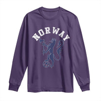 Norway Norwegian Lion Athletic Sports Jersey Style Long Sleeve Shirt