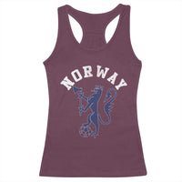 Norway Norwegian Lion Athletic Sports Jersey Style Racerback Tank Top