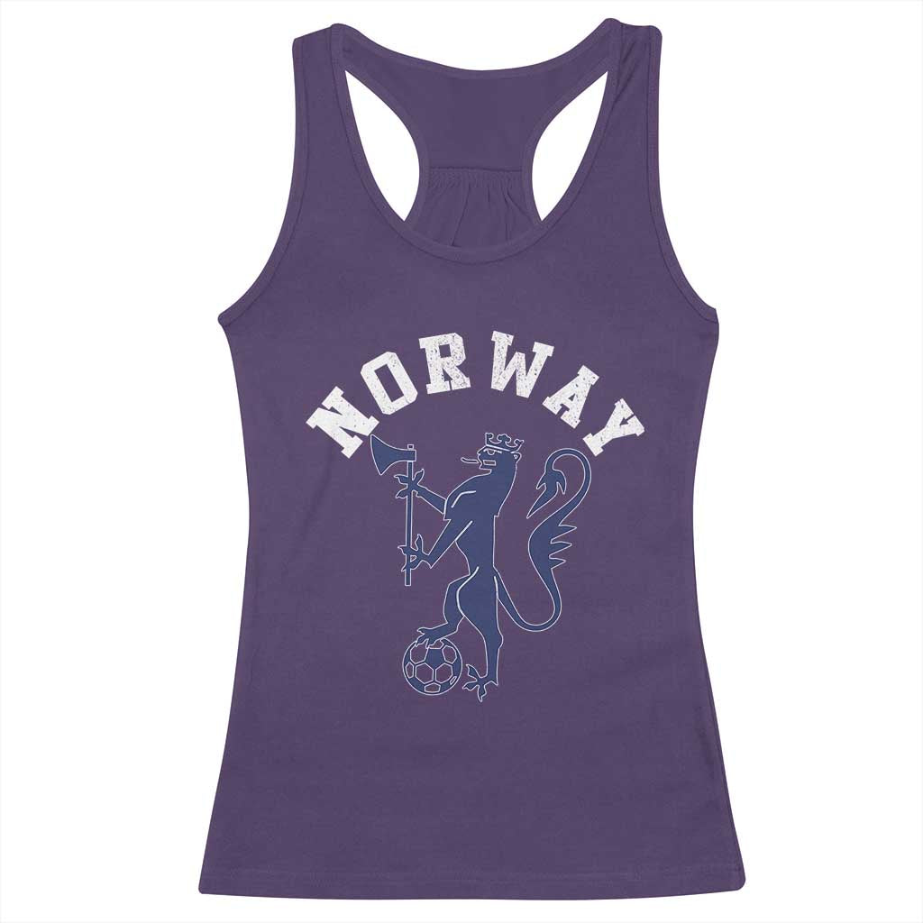 Norway Norwegian Lion Athletic Sports Jersey Style Racerback Tank Top