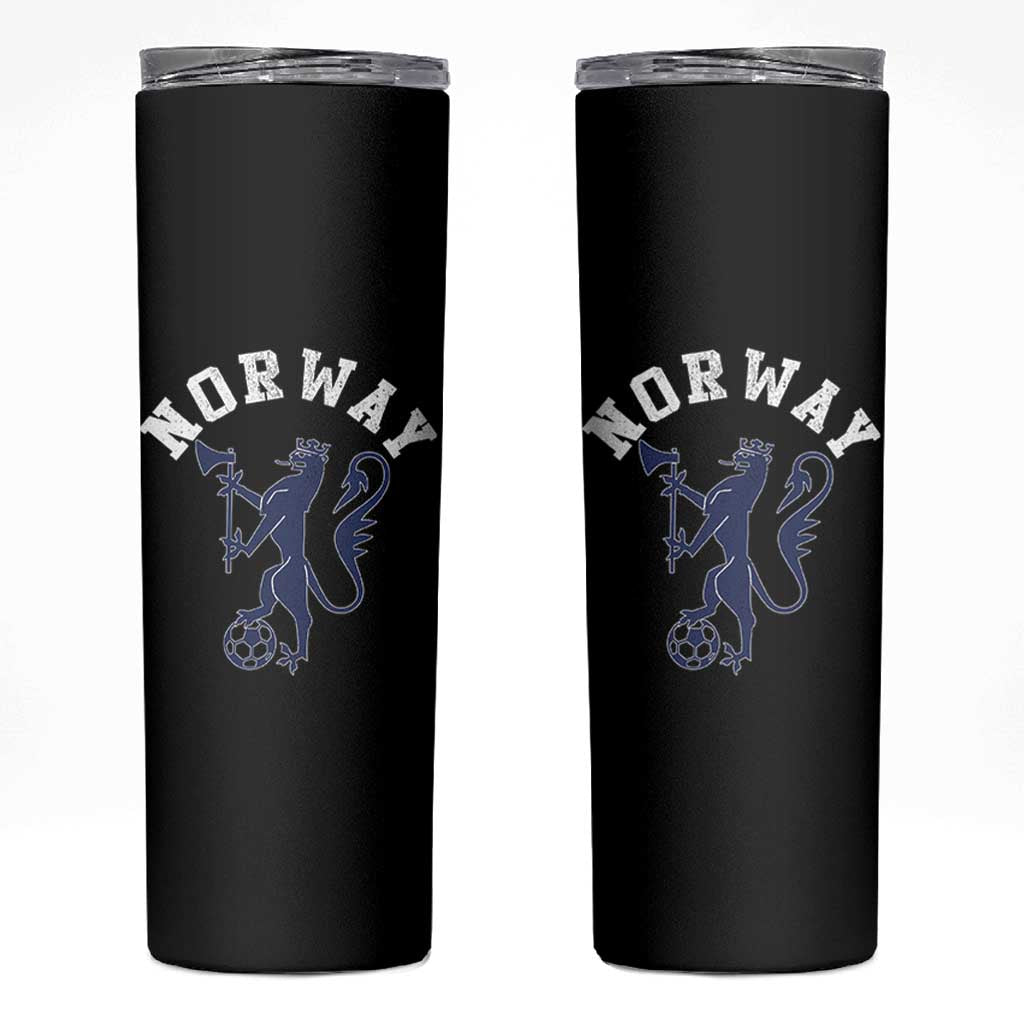 Norway Norwegian Lion Athletic Sports Jersey Style Skinny Tumbler