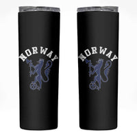 Norway Norwegian Lion Athletic Sports Jersey Style Skinny Tumbler