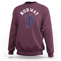 Norway Norwegian Lion Athletic Sports Jersey Style Sweatshirt