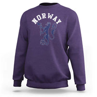 Norway Norwegian Lion Athletic Sports Jersey Style Sweatshirt