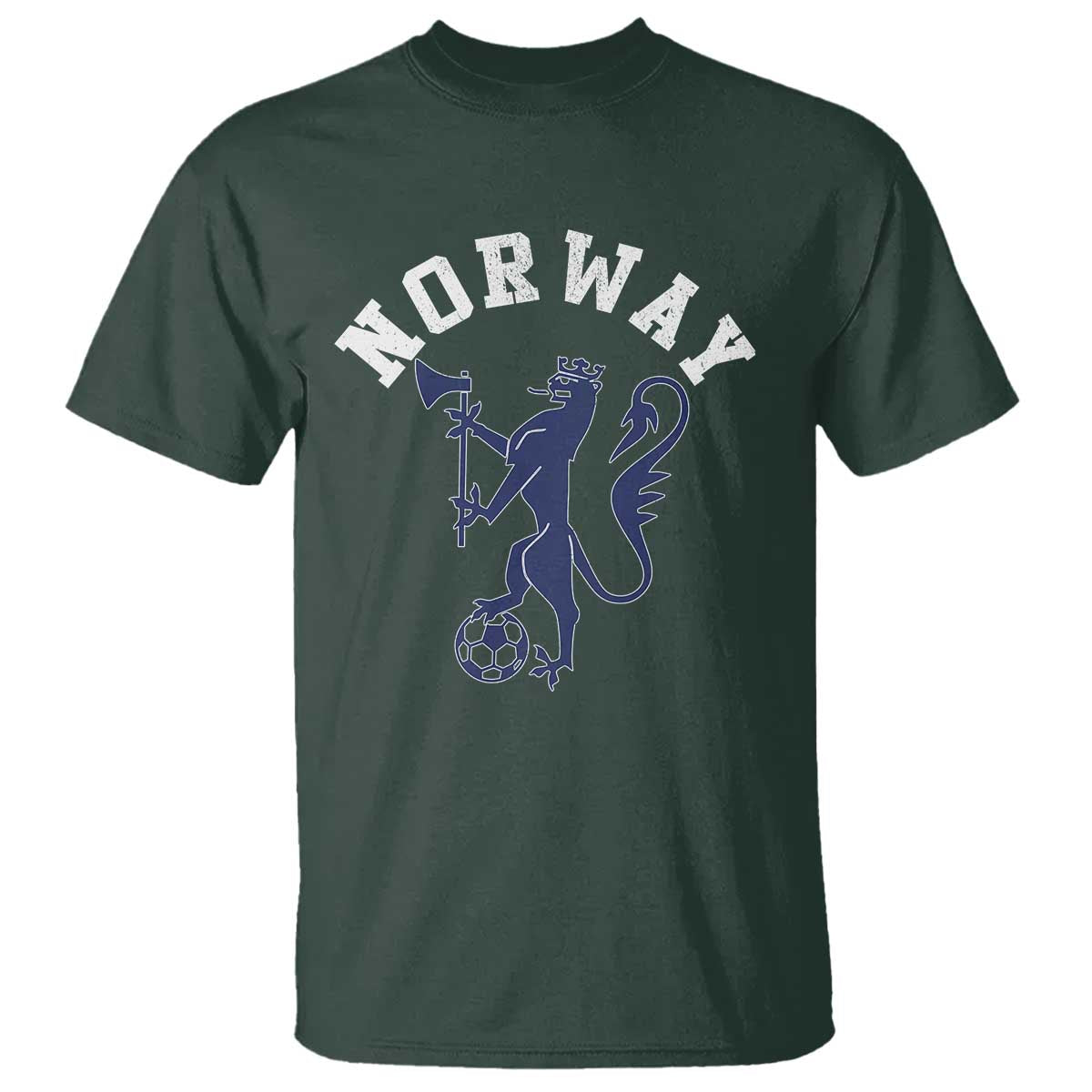 Norway Norwegian Lion Athletic Sports Jersey Style T Shirt