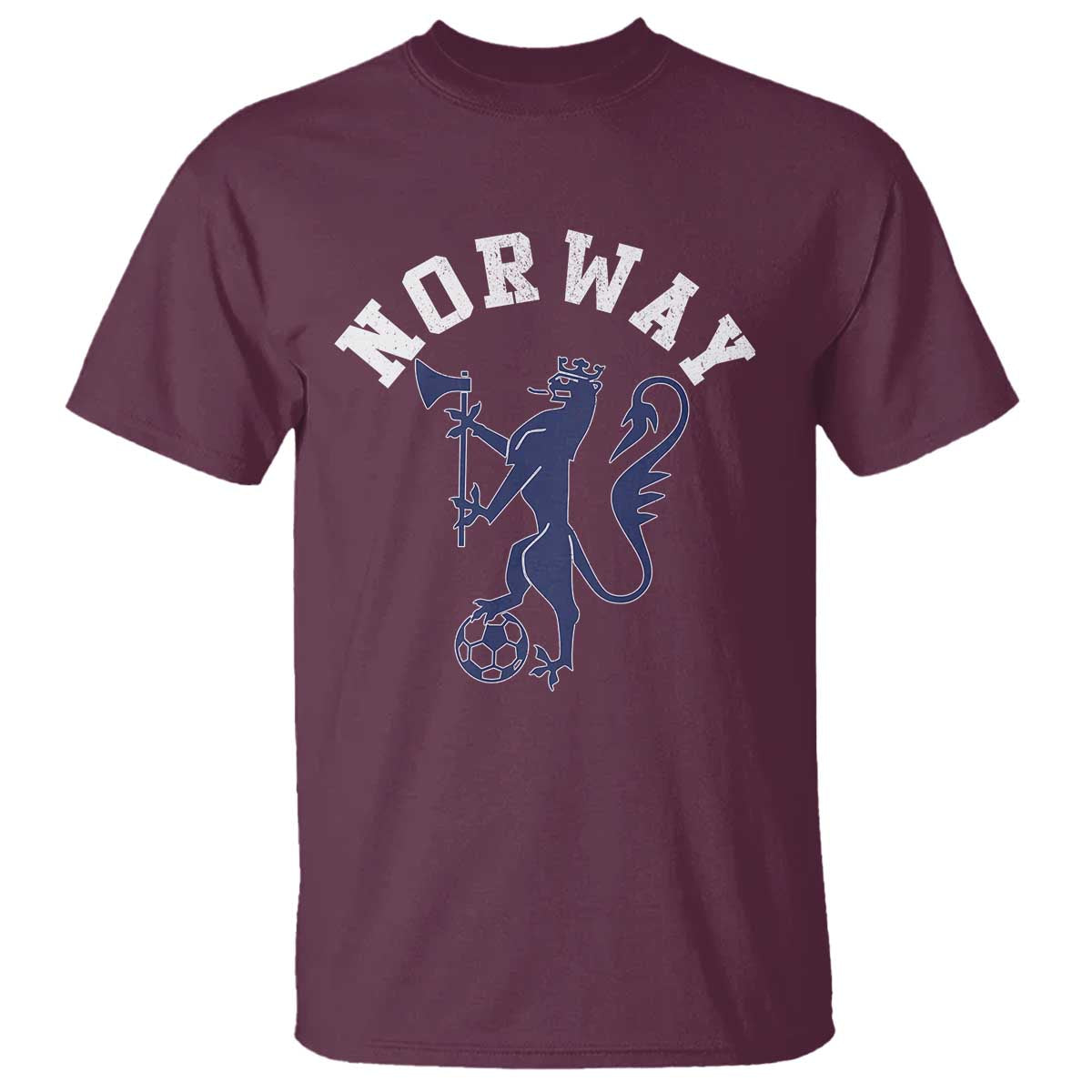 Norway Norwegian Lion Athletic Sports Jersey Style T Shirt