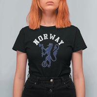 Norway Norwegian Lion Athletic Sports Jersey Style T Shirt For Women