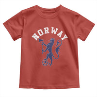 Norway Norwegian Lion Athletic Sports Jersey Style Toddler T Shirt