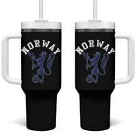 Norway Norwegian Lion Athletic Sports Jersey Style Tumbler With Handle