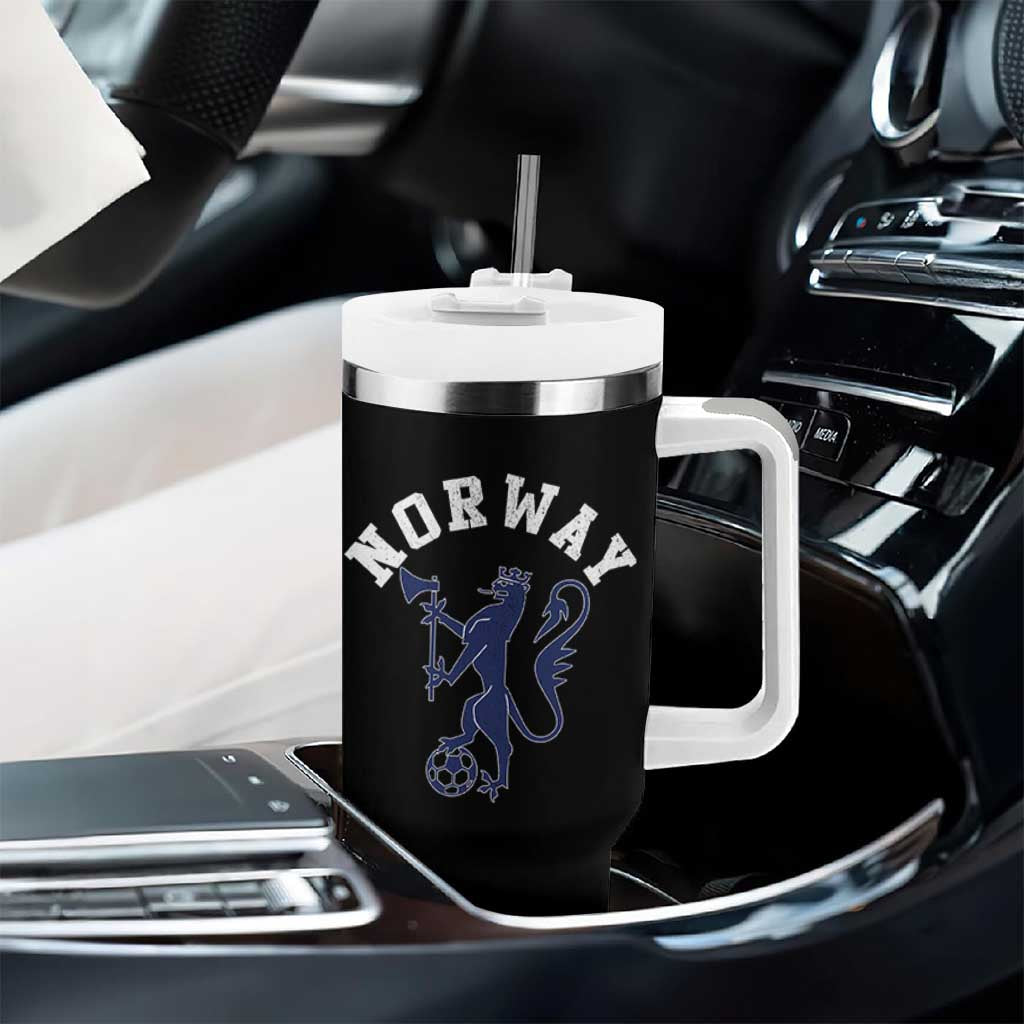 Norway Norwegian Lion Athletic Sports Jersey Style Tumbler With Handle