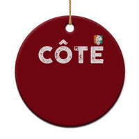 Côte D Ivoire Ceramic Ornament Ivory Coast Crest Football Family Matching