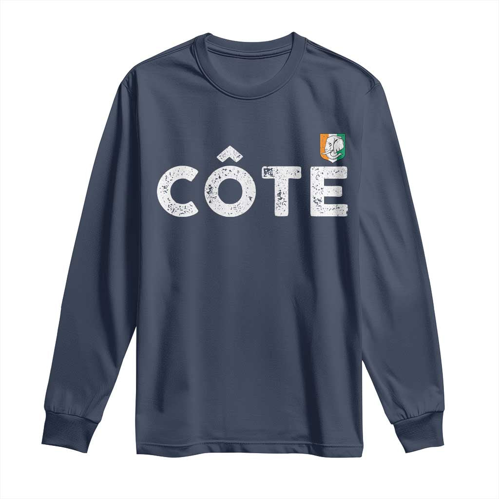 Côte D Ivoire Long Sleeve Shirt Ivory Coast Crest Football Family Matching