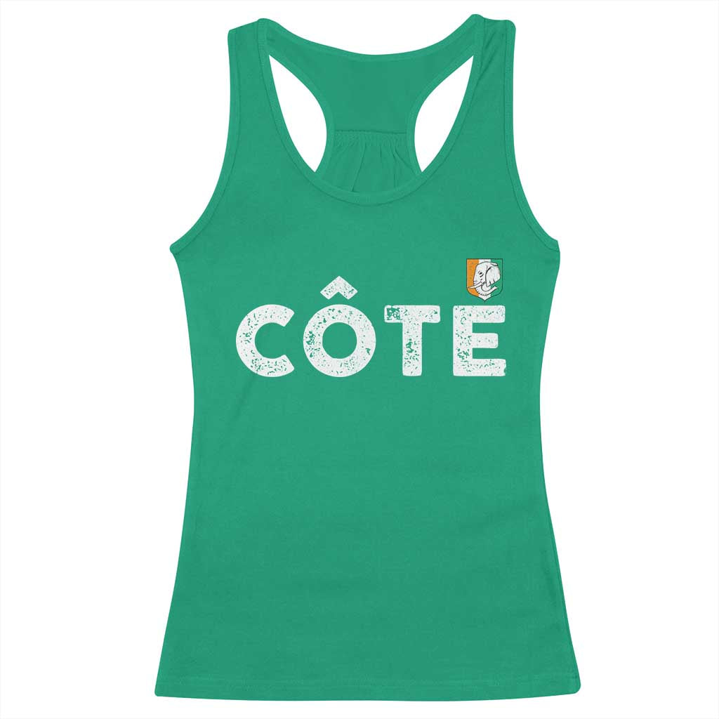 Côte D Ivoire Racerback Tank Top Ivory Coast Crest Football Family Matching