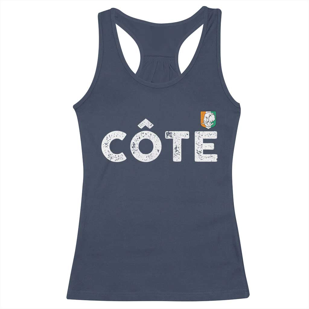 Côte D Ivoire Racerback Tank Top Ivory Coast Crest Football Family Matching