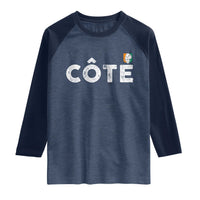 Côte D Ivoire Raglan Shirt Ivory Coast Crest Football Family Matching