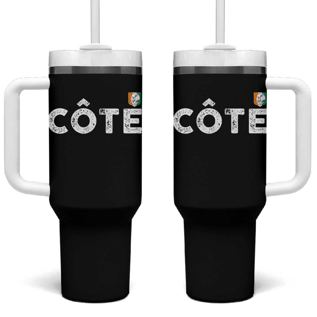 Côte D Ivoire Tumbler With Handle Ivory Coast Crest Football Family Matching