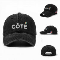 Côte D Ivoire Washed Cotton Baseball Cap Ivory Coast Crest Football Family Matching