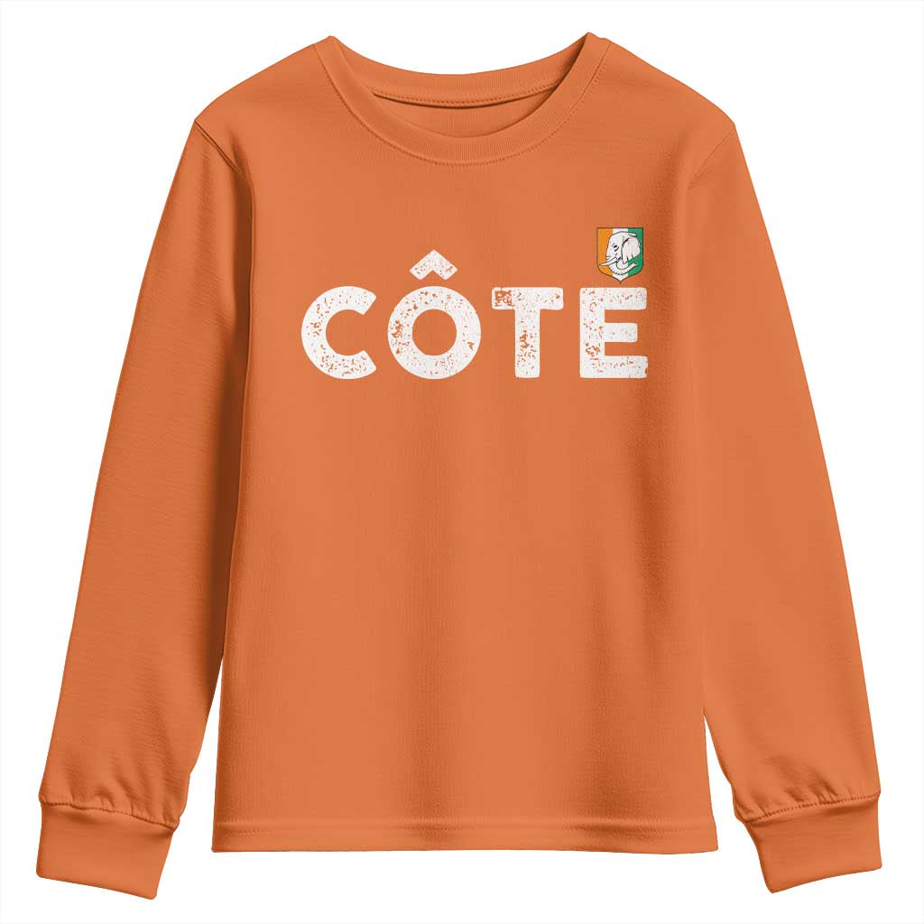 Côte D Ivoire Youth Sweatshirt Ivory Coast Crest Football Family Matching