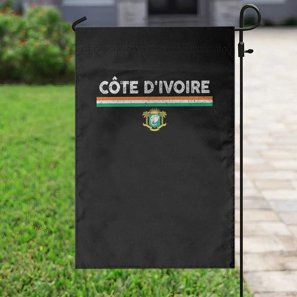 Côte D'ivoire Elephant Sporty Ivory Coast Flag Garden Flag
