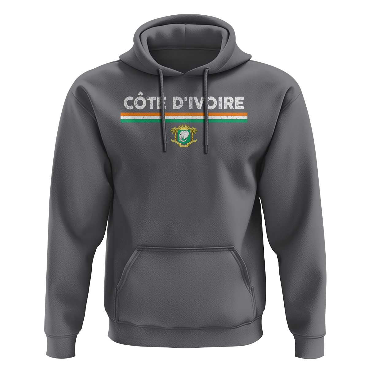 Côte D'ivoire Elephant Sporty Ivory Coast Flag Hoodie