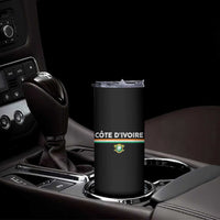 Côte D'ivoire Elephant Sporty Ivory Coast Flag Skinny Tumbler