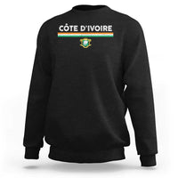 Côte D'ivoire Elephant Sporty Ivory Coast Flag Sweatshirt