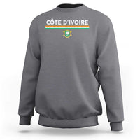 Côte D'ivoire Elephant Sporty Ivory Coast Flag Sweatshirt