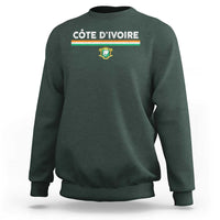 Côte D'ivoire Elephant Sporty Ivory Coast Flag Sweatshirt