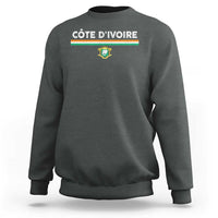Côte D'ivoire Elephant Sporty Ivory Coast Flag Sweatshirt
