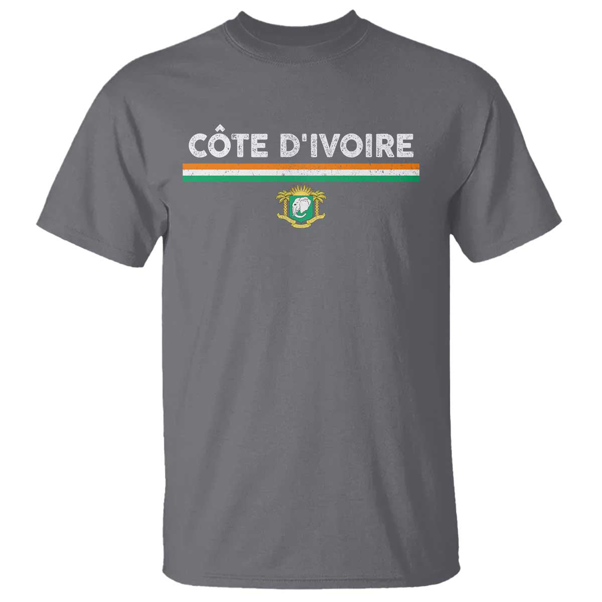 Côte D'ivoire Elephant Sporty Ivory Coast Flag T Shirt