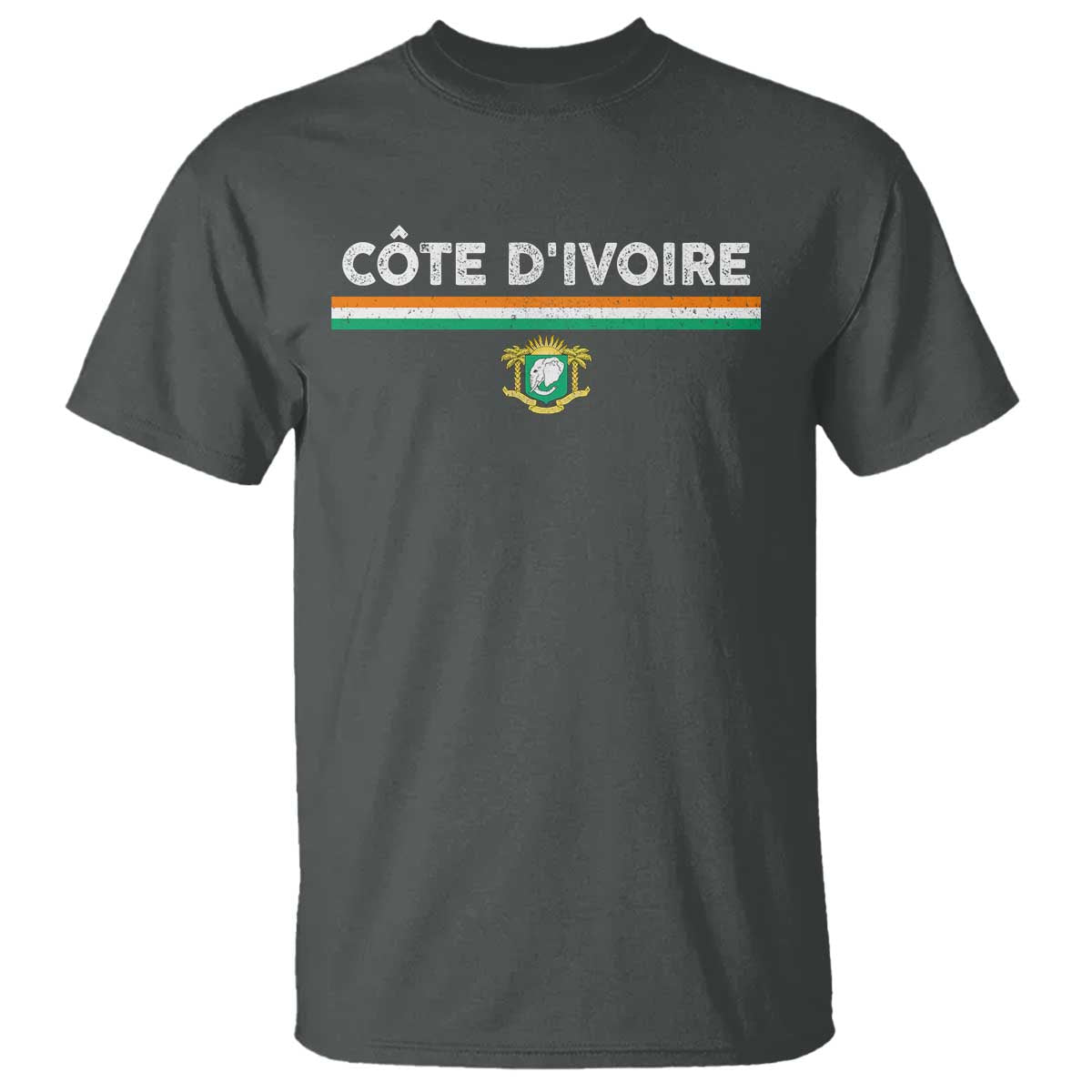 Côte D'ivoire Elephant Sporty Ivory Coast Flag T Shirt