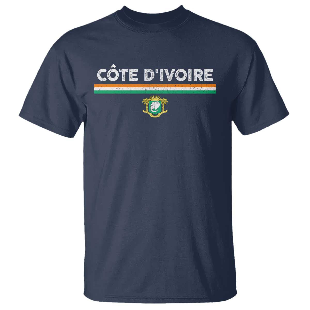 Côte D'ivoire Elephant Sporty Ivory Coast Flag T Shirt
